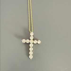 Melinda Maria Gold Cross Necklace